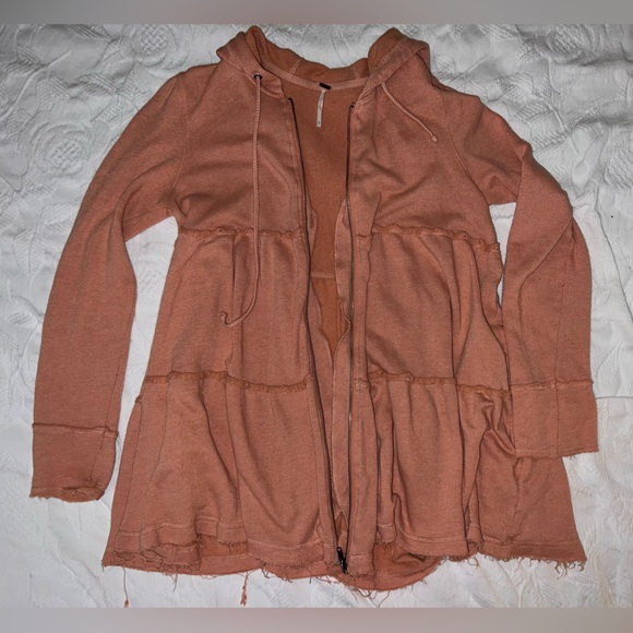 Free People Tiered zip up hoodie - Picture 6 of 7